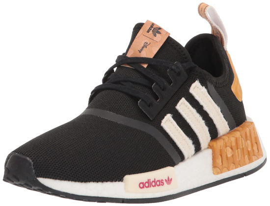 Picture of adidas Originals Women's NMD_R1's Sneaker, Core Black/Legacy Burgundy/White (Bambi), 11 - Size: 11