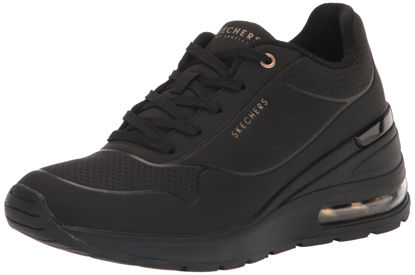 Picture of Skechers Women's Million Elevated Air Sneaker, Black, 8 - Size: 8