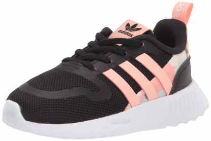 Picture of adidas Originals Kids Smooth Runner Elastic Sneaker, Black/Pink/White, 5 US Unisex Toddler - Size: 5 Toddler