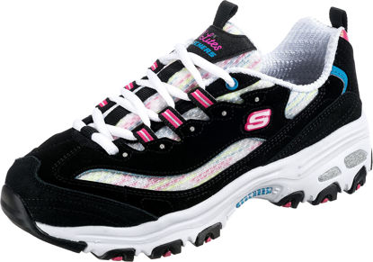 Picture of Skechers Women's D'Lites - Sweet Moment Fashion Sneakers, Black/Multi, 8.5 M US - Size: 8.5