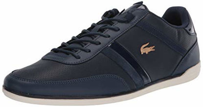 Picture of Lacoste Men's Giron 120 1 U CMA Sneaker, Navy/Gold, 9 Medium US - Size: 9