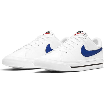 Picture of Nike Court Legacy (Big Kid) White/Game Royal/Black 5 Big Kid M - Size: 5 Big Kid