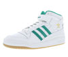 Picture of adidas Originals Forum Mid Mens Shoes Size 10.5, Color: Footwear White/Gold Metallic/Gum - Size: 10.5