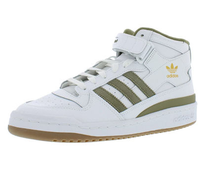 Picture of adidas Originals Forum Mid White/Orbit Green/Gum 4 8 D (M) - Size: 8