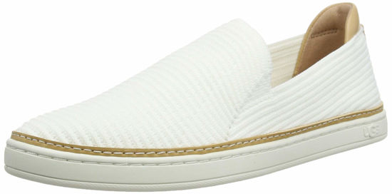 Picture of UGG womens Sammy Sneaker, White Rib Knit, 6 US - Size: 6