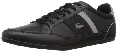 Picture of Lacoste Men's Chaymon Sneaker, Black/Grey Synthetic, 12 Medium US - Size: 12