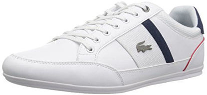 Picture of Lacoste Men's Chaymon Sneaker, White Navy Synthetic, 13 Medium US - Size: 13