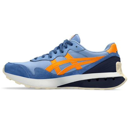 Picture of ASICS Men's Jogger X81 Sportstyle Shoes, 6, Blue Harmony/Bengal Orange - Size: 6