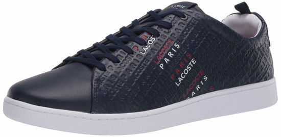 Picture of Lacoste Men's Carnaby Sneaker, Navy/White/Red, 10.5 Medium US - Size: 10.5