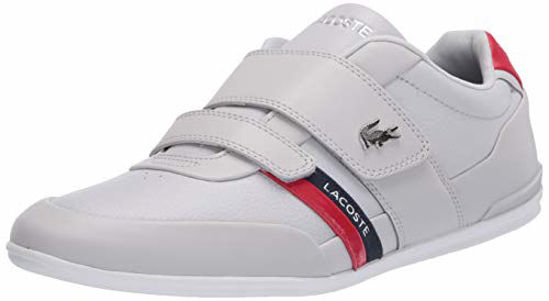 Picture of Lacoste Men's Misano Strap CMA Sneaker, Light Grey/White, 7 Medium US - Size: 7