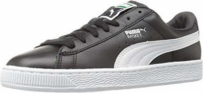 Picture of PUMA Men's Basket Classic LFS Sneaker, Black/White, 8.5 M US - Size: 8.5