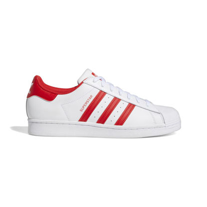 Picture of adidas Originals Men's Superstar Sneaker, White/Vivid Red/White, 11 - Size: 11