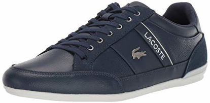 Picture of Lacoste Men's Chaymon Sneaker, Navy/Off White/Gold, 10.5 - Size: 10.5