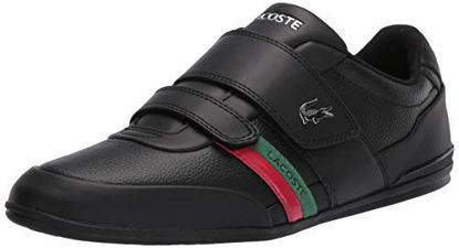 Picture of Lacoste Men's Misano Strap CMA Sneaker, Black/Green, 10 Medium US - Size: 10