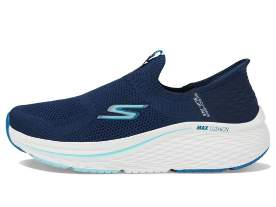 Picture of Skechers Women's Max Cushioning Elite 2.0 Eternal Hands Free Slip-Ins Sneaker, Navy/Blue, 6 - Size: 6