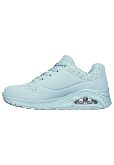 Picture of Skechers Women's Trainers, Light Blue Durabuck Mesh, 12 - Size: 12