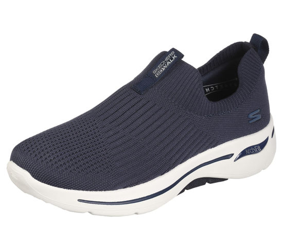 Picture of Skechers Women's Go Walk Arch Fit Iconic Sneaker, Navy, 9.5 - Size: 9.5