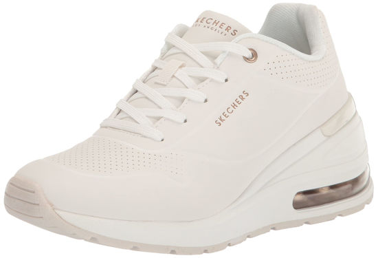 Picture of Skechers Women's Million Elevated Air Sneaker, White, 6 - Size: 6