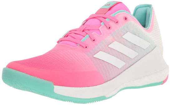 Picture of adidas Women's Crazyflight Sneaker, Lucid Pink/White/Flash Aqua, 10.5 - Size: 10.5