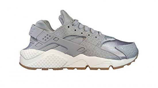 Picture of Nike Women's Air Huarache Run Premium Wolf Grey/Wolf Grey-Sail 683818-012 Shoe 7.5 M US Women - Size: 7.5