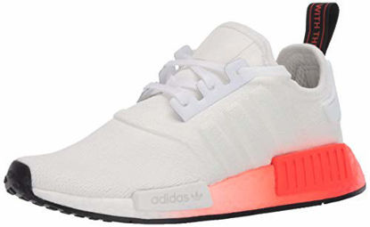 Picture of adidas Originals Unisex-Kid's NMD_R1 Sneaker, White/Black/Solar Red, 5 - Size: 5 Big Kid