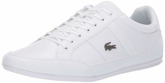 Picture of Lacoste men's Chaymon Sneaker, White/White, 11.5 US - Size: 11.5