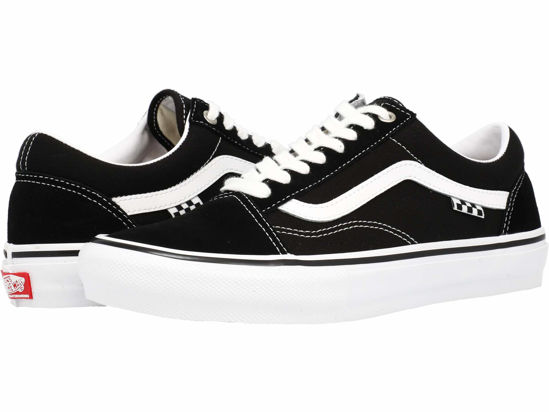 Picture of Vans Men's Skate Old Skool Sneaker, Black/White, Size 11 - Size: 12.5 Women/11 Men