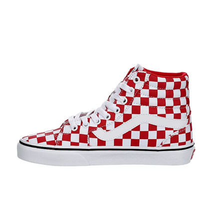 Picture of Vans Unisex Filmore Hightop Platform Sneaker - Tonal Checkerboard Red 6 - Size: 6 Women/4.5 Men