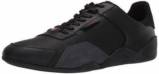 Picture of Lacoste Men's HAPONA 120 3 CMA Sneaker, Black/Red, 8 Medium US - Size: 8