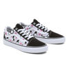 Picture of Vans Men's Old Skool Sneaker, (Hibiscus Check) Black, Size 9.5 - Size: 11 Women/9.5 Men