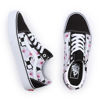 Picture of Vans Men's Old Skool Sneaker, (Hibiscus Check) Black, Size 9.5 - Size: 11 Women/9.5 Men