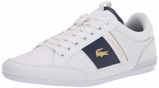 Picture of Lacoste men's Chaymon 0120 1 Cma Sneaker, White/White, 7 US - Size: 7