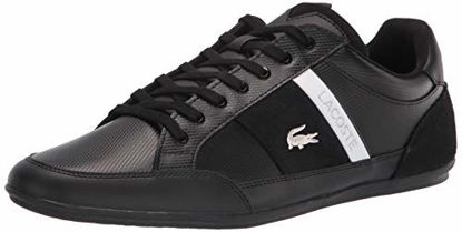 Picture of Lacoste Men's Chaymon Sneakers, Blk/Blk/Leather/Suede, 9.5 - Size: 9.5