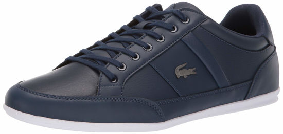 Picture of Lacoste Men's Chaymon Sneaker, Navy/White, 9 Medium US - Size: 9