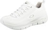 Picture of Skechers Women's Sneaker, White Leather Silver White Trim, 9 - Size: 10