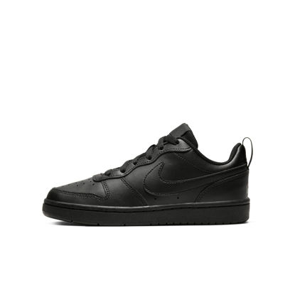 Picture of Nike Boy's Court Borough Low 2 (Little Kid) Black/Black/Black 2 Little Kid M - Size: 2 Little Kid