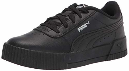 Picture of PUMA Girls Carina Sneaker, Black Black, 13.5 Little Kid - Size: 13.5 Little Kid