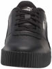 Picture of PUMA Girls Carina Sneaker, Black Black, 13.5 Little Kid - Size: 13.5 Little Kid