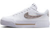 Picture of Nike Court Legacy Lift x United Women's Shoes (FD0558-100, White/Black/Summit White/Hemp) Size 11.5 - Size: 11.5