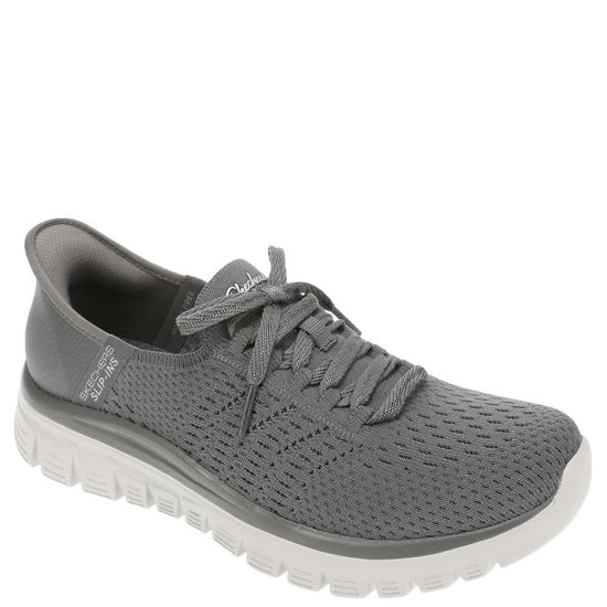 Picture of SKECHERS Women's Graceful-First Blush Hands Free Slip-Ins Sneaker, Charcoal, 7.5 - Size: 7.5