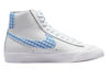 Picture of Nike Blazer Mid and Low '77 Women's Sneakers (White/University Blue, US Footwear Size System, Adult, Women, Numeric, Medium, 10.5) - Size: 10.5 Women/9 Men