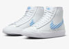 Picture of Nike Blazer Mid and Low '77 Women's Sneakers (White/University Blue, US Footwear Size System, Adult, Women, Numeric, Medium, 10.5) - Size: 10.5 Women/9 Men