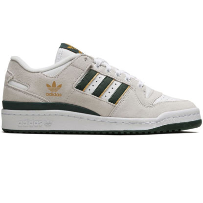 Picture of adidas Forum 84 Low ADV Shoes - Crystal White/Dark Green/Preloved Yellow - 10.5 - Size: 10.5