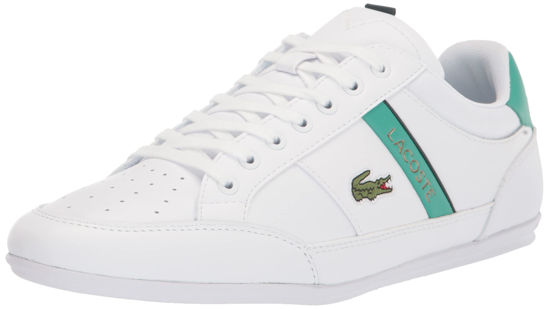 Picture of Lacoste Men's Chaymon Sneaker, White/Green, 7 - Size: 7