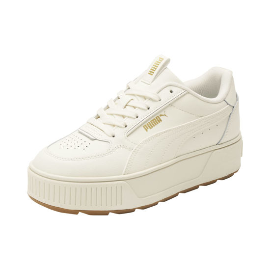 Picture of PUMA Women's Karmen Rebelle Sneaker, Warm White-Team Gold, 9.5 - Size: 9.5