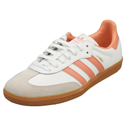 Picture of adidas Samba OG Womens Footwear White/Wonder Clay/Gum Size 10.5 - Size: 10.5