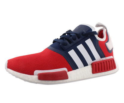 Picture of Adidas NMD_R1 Mens Shoes Size 12, Color: Scarlet/Collegiate Navy/Cloud White - Size: 12