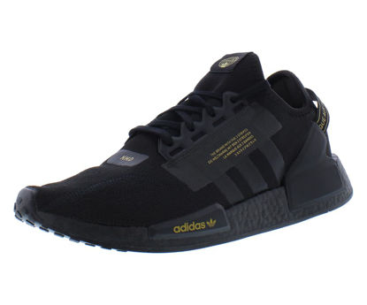 Picture of Adidas NMD_R1 V2 Mens Shoes Size 11, Color: Black/Gold - Size: 11