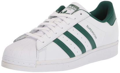 Picture of adidas Originals Men's Superstar Sneaker, White/Collegiate Green/White, 8 - Size: 8