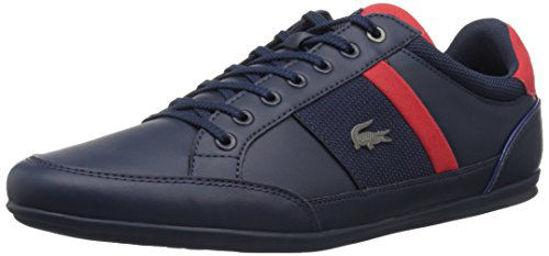 Picture of Lacoste Men's Chaymon Sneaker, Navy Dark Blue Synthetic, 8 Medium US - Size: 8 M US